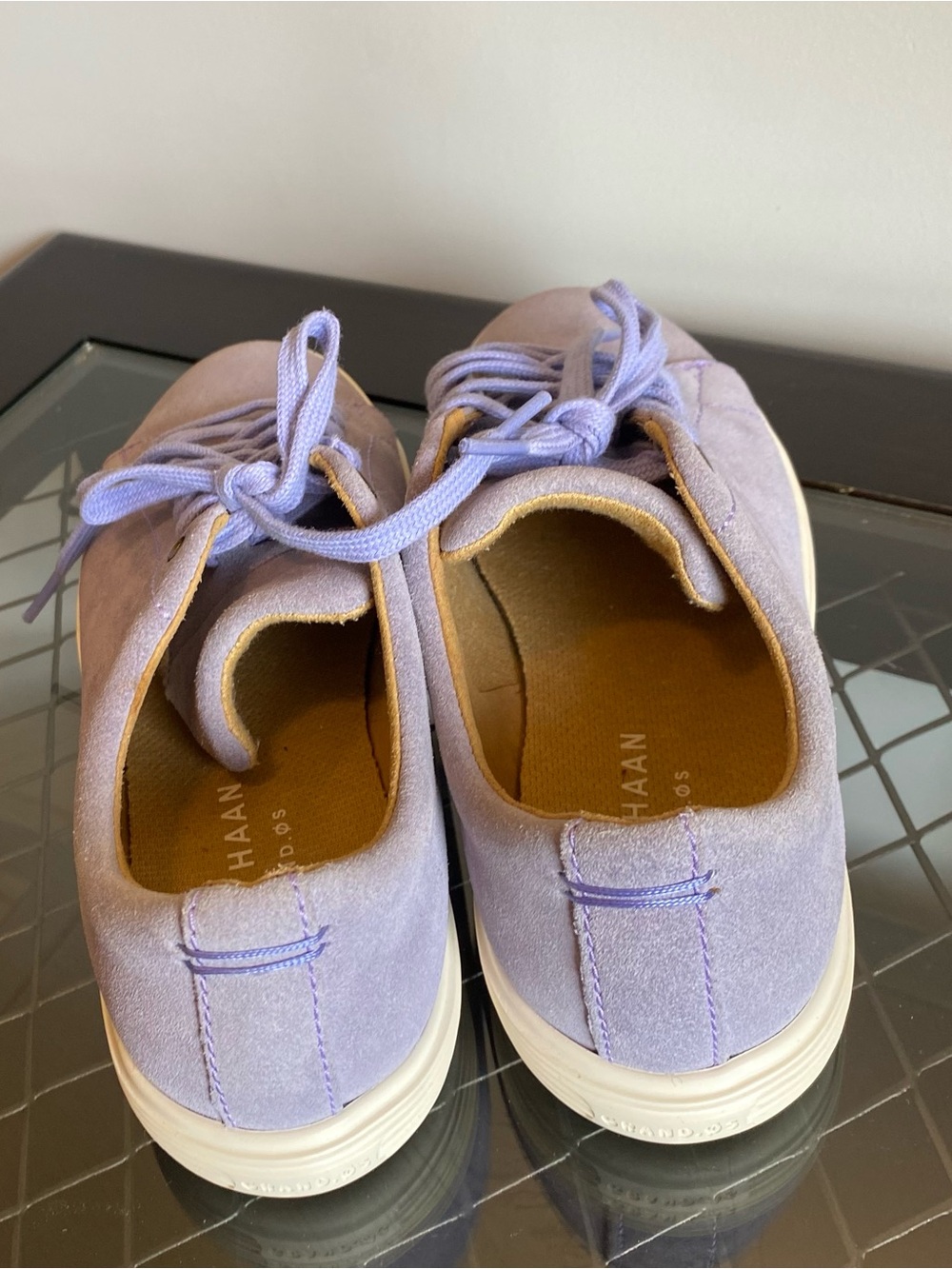 Cole Haan Lavender Suede Women's Sneakers - Picture 4 of 6